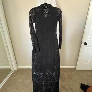 H&M Black Long Sleeve Lace Dress